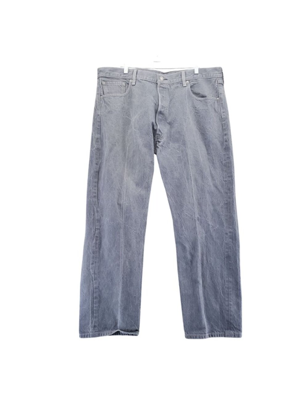 Levis Jeans Mens 42x32 Gray 501 Original Button Fly Straight *Read* - Picture 5 of 12